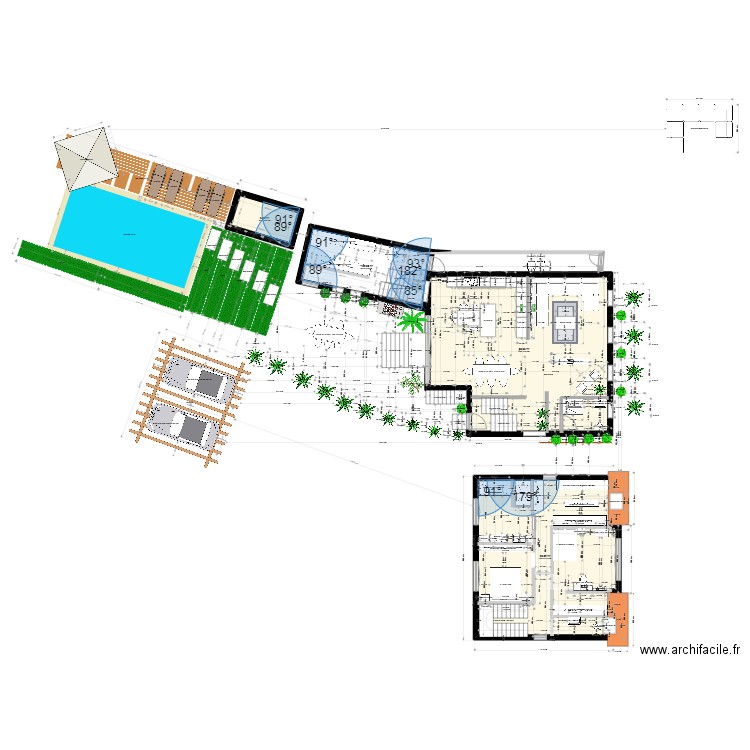 SCI L EMBELLIE/2  04.10. Plan de 9 pièces et 345 m2