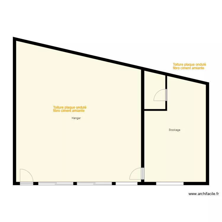 Croquis KLEIN B. Plan de 