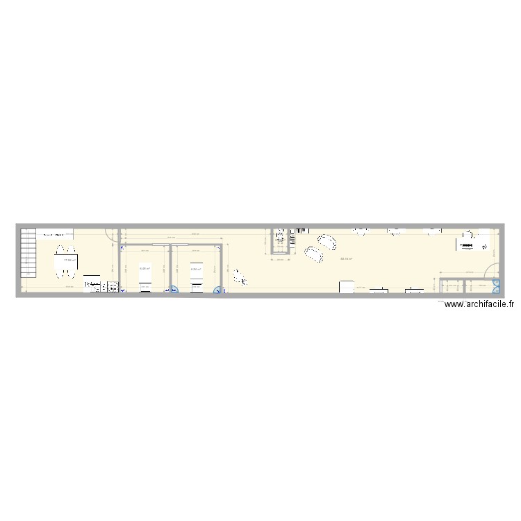 salon de coiffure . Plan de 0 pièce et 0 m2