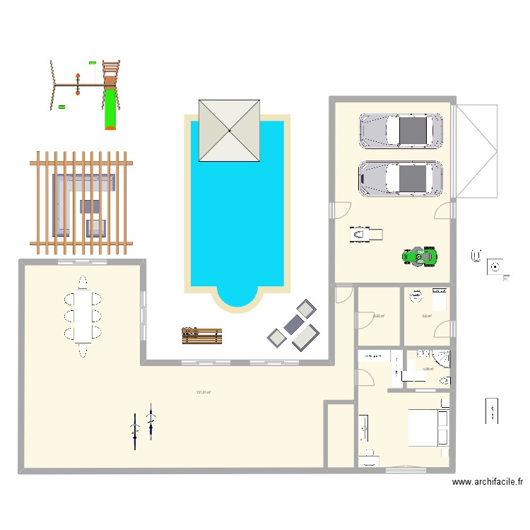 MAison Hervé. Plan de 0 pièce et 0 m2