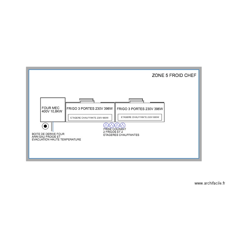 ZONE 5 FROID CHEF. Plan de 0 pièce et 0 m2