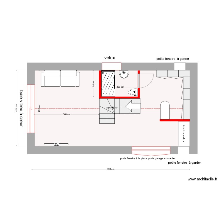 LONGERE PERROS GUIREC rdc. Plan de 0 pièce et 0 m2