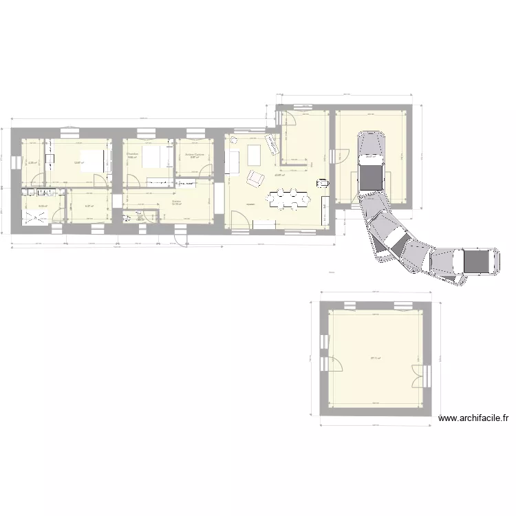 Vergne 9 avec garage. Plan de Vergne 9 avec garage. Plan de