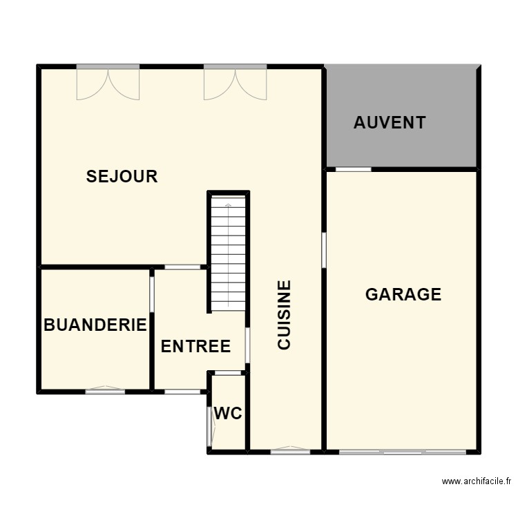 LEMOT RDC. Plan de 0 pièce et 0 m2
