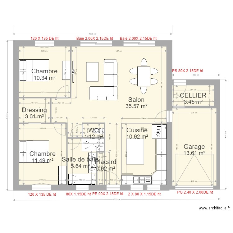  MOUGET & MENNECART 2. Plan de 10 pièces et 96 m2