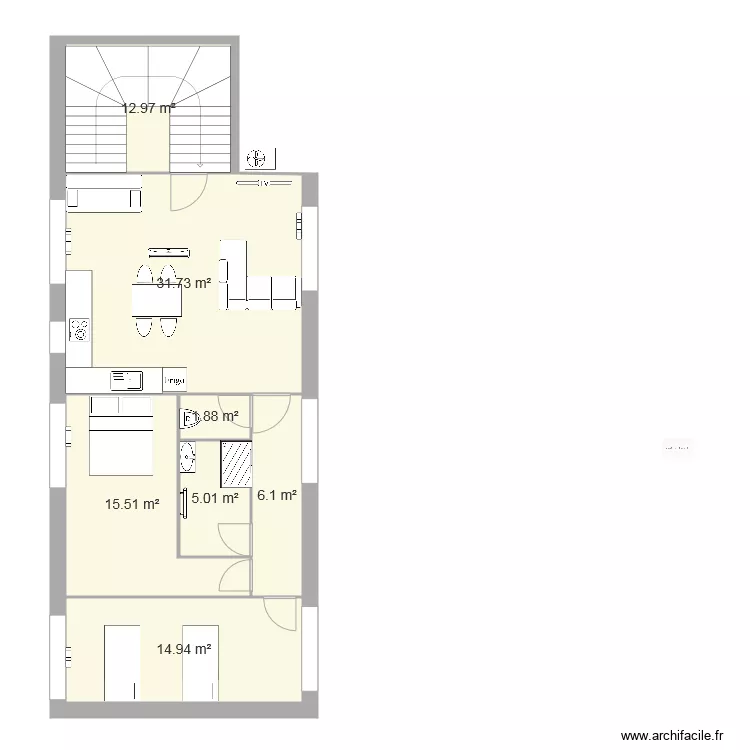 Appartement 29 C. Plan de 