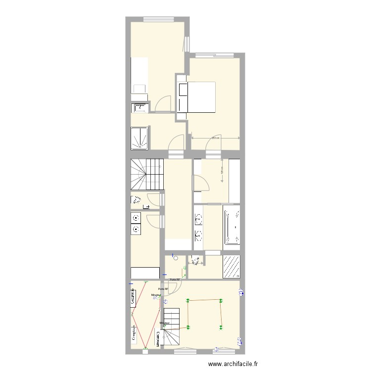 Tabellion Rez semi enterré Vélos avant Communs Elec. Plan de 0 pièce et 0 m2