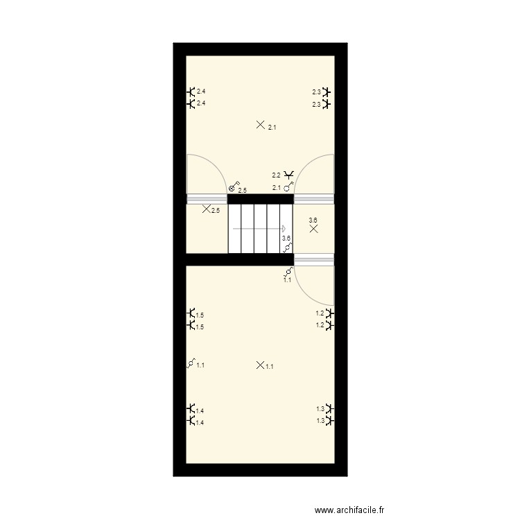 2ieme. Plan de 0 pièce et 0 m2