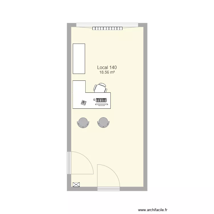 local 140 rdz 6 univ fondation. Plan de 