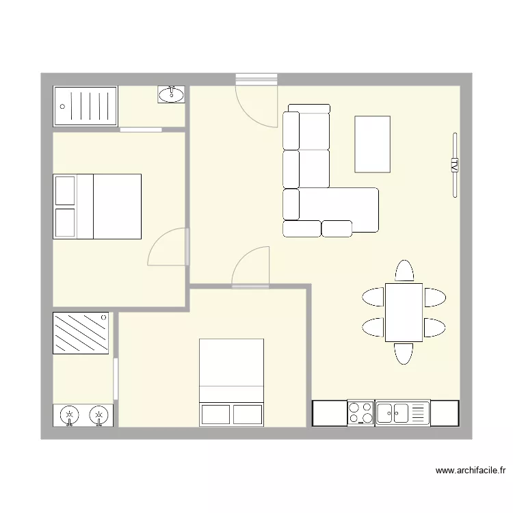23 route chateauneuf. Plan de 