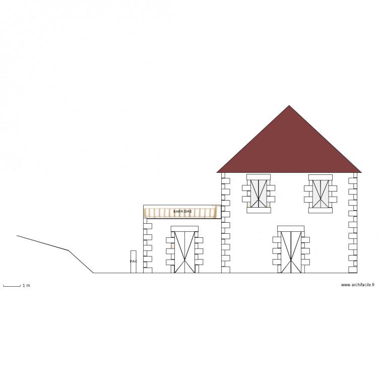 LA ROCHE FACADE SUD APRES TRAVAUX. Plan de 0 pièce et 0 m2