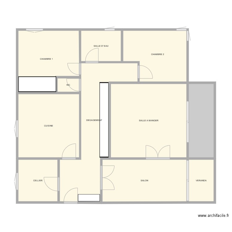 Appt T4 Quartier Palais de Justice. Plan de 0 pièce et 0 m2