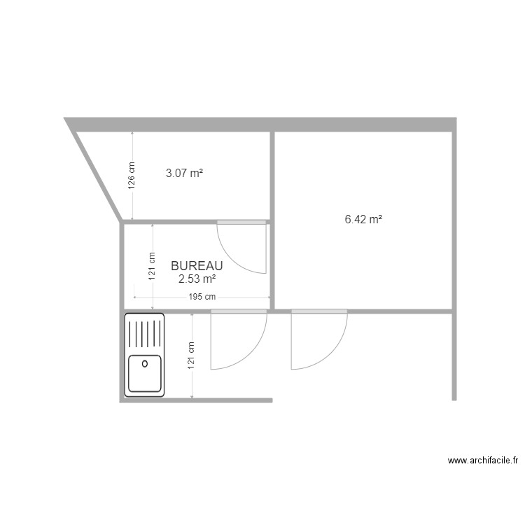 BUREAU. Plan de 0 pièce et 0 m2