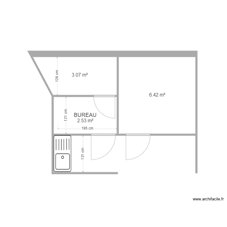 BUREAU. Plan de 
