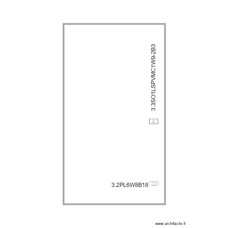 wall 9 2 cellar plugs X 3. Plan de 1 pièce et 32 m2