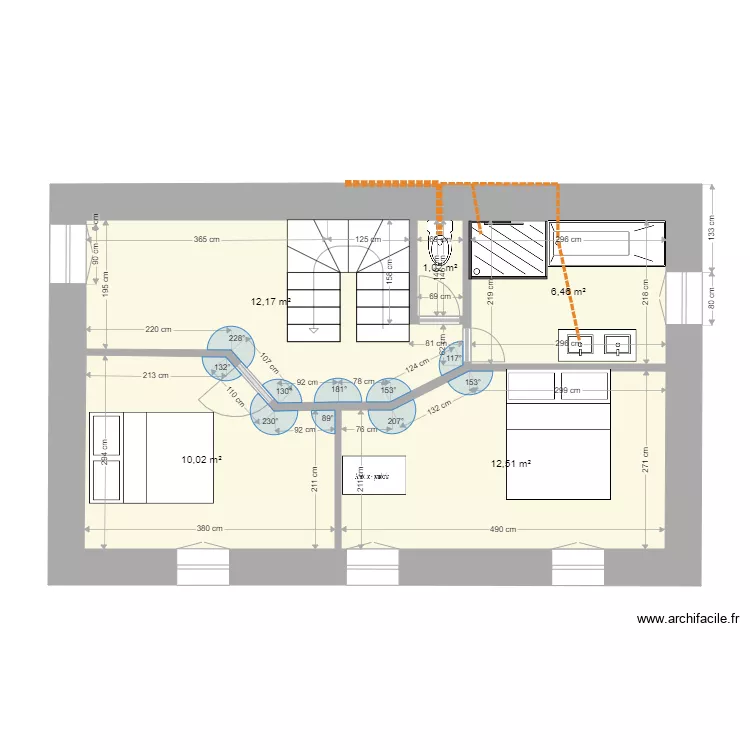 saussey &eacute;tage projet V3 r&eacute;seau EU. Plan de 