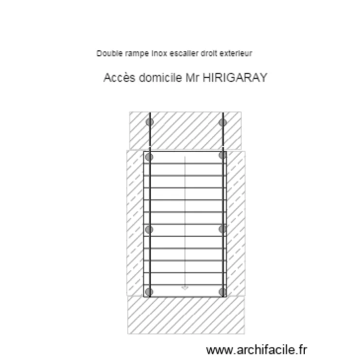 DOUBLE RAMPES EXTERIEUR. Plan de 