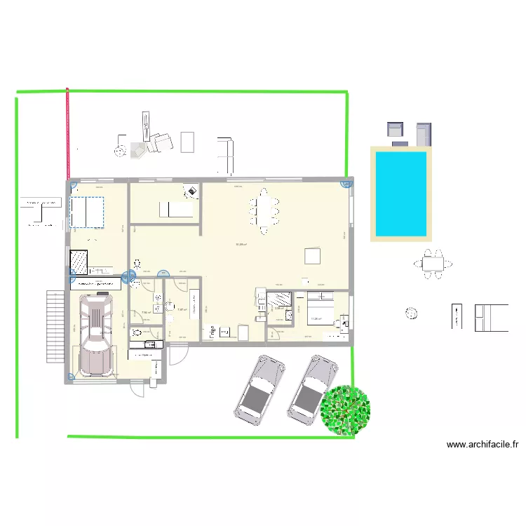 Servolex Maison CUBE. Plan de 
