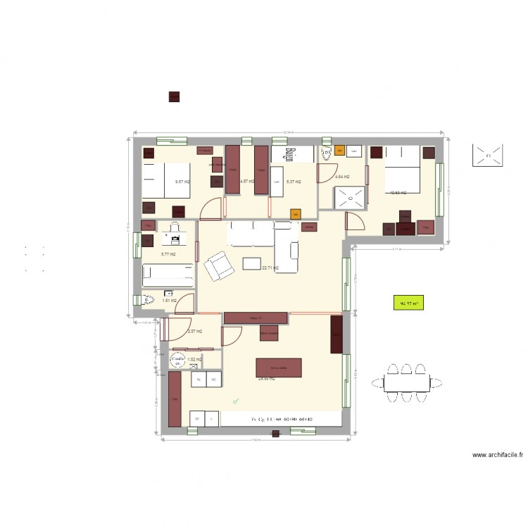 Plan 3. Plan de 0 pièce et 0 m2