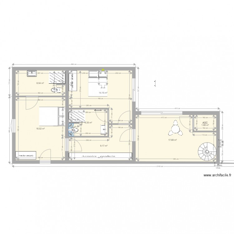 etage grenier. Plan de 0 pièce et 0 m2