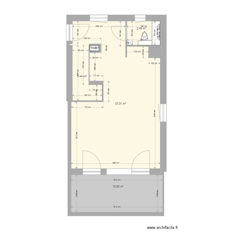 B05 étage 1 pour MO. Plan de 0 pièce et 0 m2