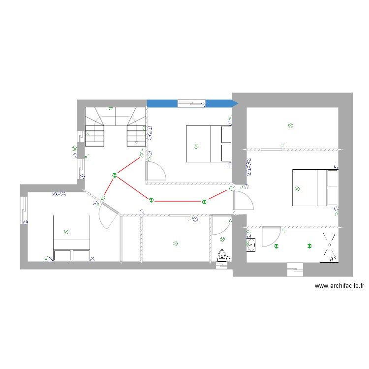 delime 2 . Plan de 0 pièce et 0 m2