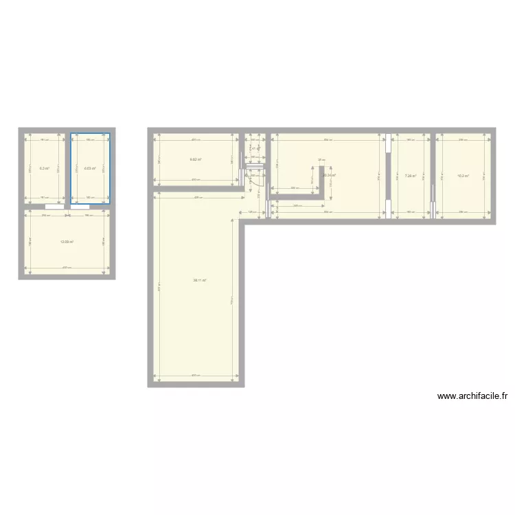 maison etage partiel projet 1. Plan de 