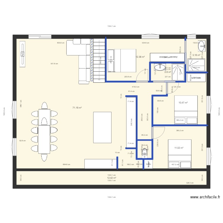 giettaz2222. Plan de 27 pièces et 506 m2