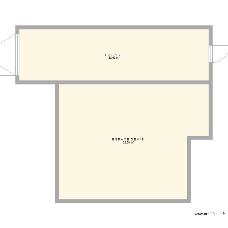 DP02 PLAN AVANT TRAVAUX. Plan de 0 pièce et 0 m2