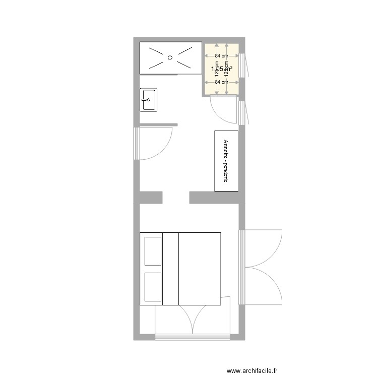 yoni. Plan de 0 pièce et 0 m2