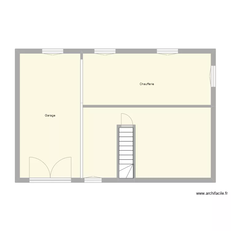 Croquis LEIBEL Sous sol. Plan de 
