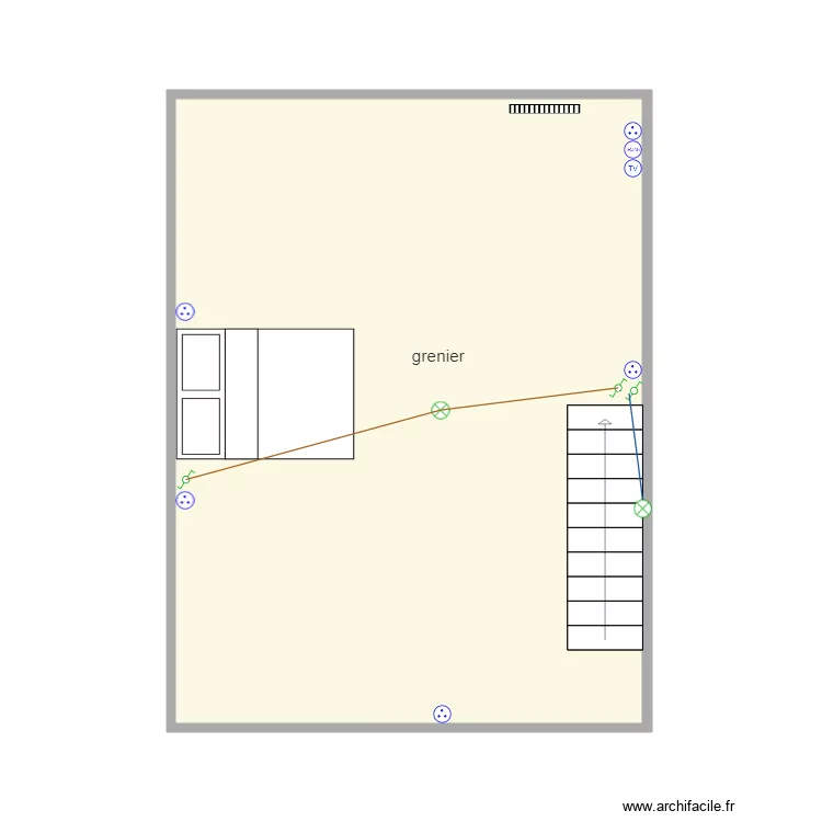 pugnet grenier. Plan de 