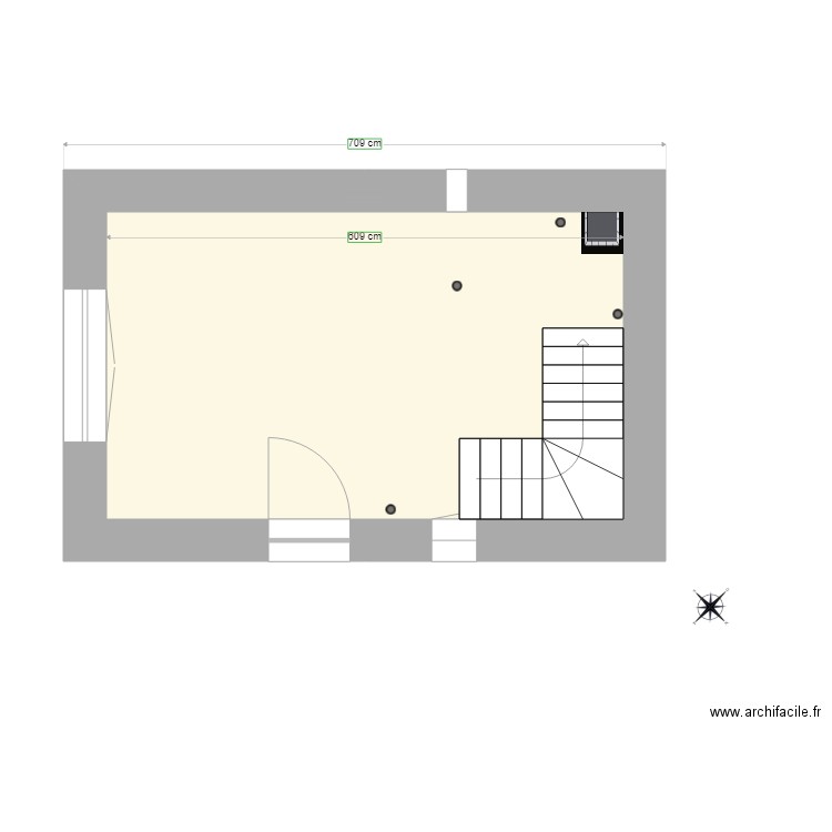Maison Sophie Rez de Chaussée Etat actuel V1. Plan de 0 pièce et 0 m2