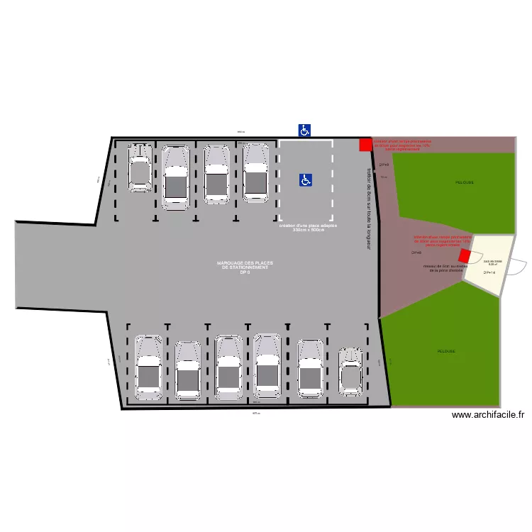 SCP BOUIS DEQUIDT EXTERIEUR APRES TRAVAUX. Plan de SCP BOUIS DEQUIDT EXTERIEUR APRES TRAVAUX. Plan de