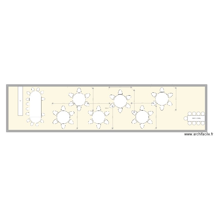 Plan table GAS. Plan de 1 pièce et 162 m2