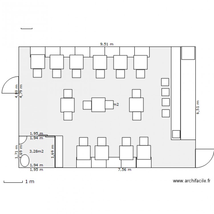 resto. Plan de 0 pièce et 0 m2