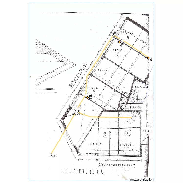 Uyttenhove 29 . Plan de 