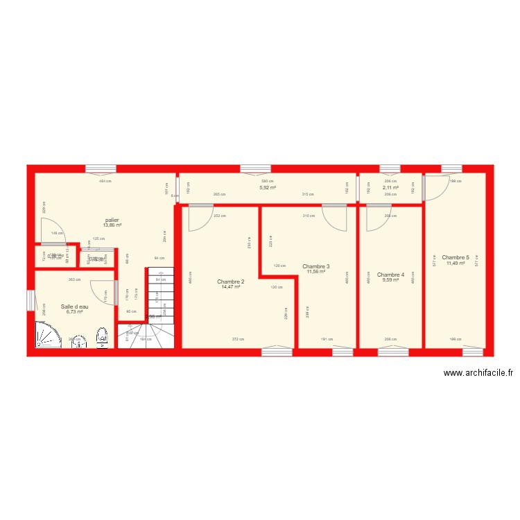 BI 8436 1er étage. Plan de 0 pièce et 0 m2