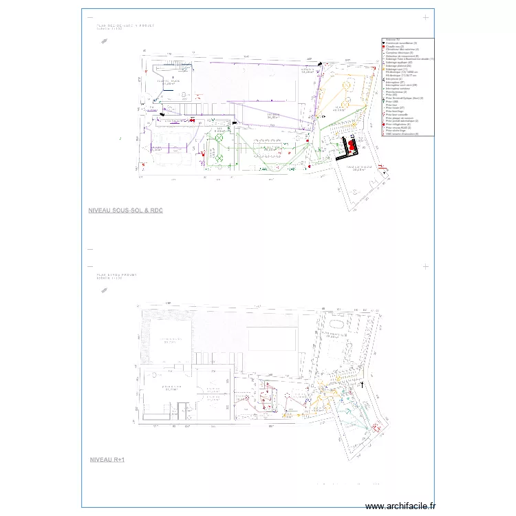 FABREGUES ELECTRICITE RDC . Plan de 