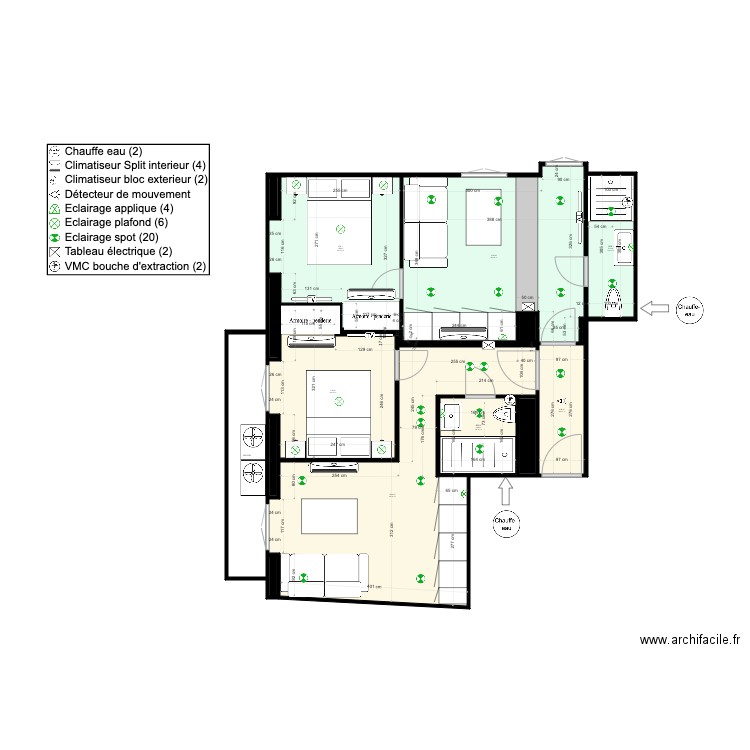 CARGNIER BEAUSOLEIL PROJET 2 PIECES (2). Plan de 16 pièces et 59 m2