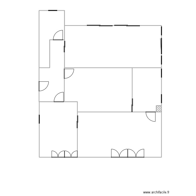 kain épinette épuré. Plan de 6 pièces et 111 m2