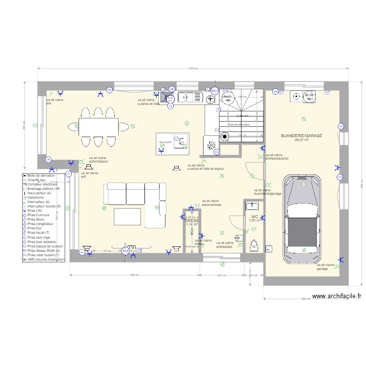 SEICHAMPS lum rdc. Plan de 0 pièce et 0 m2