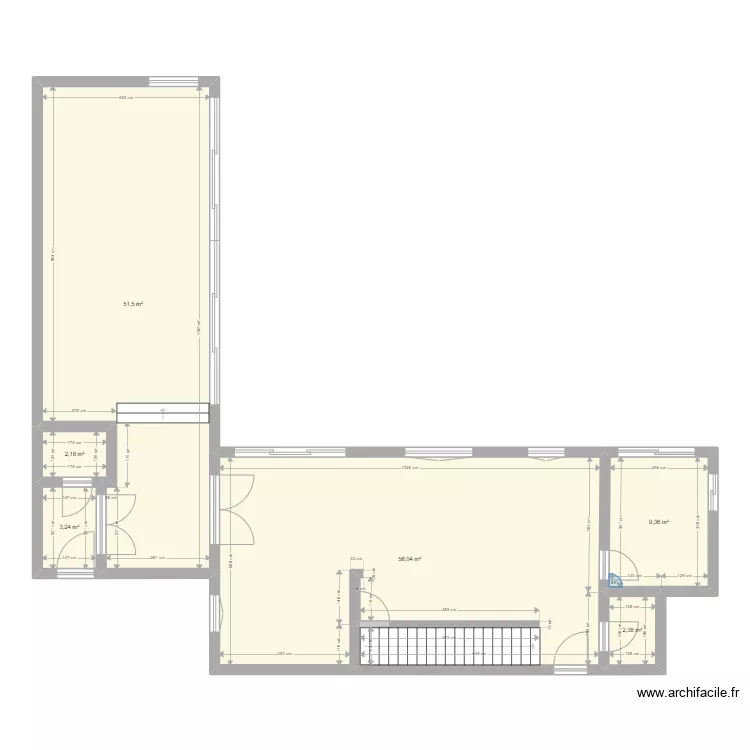 Bussi&egrave;re nu. Plan de 