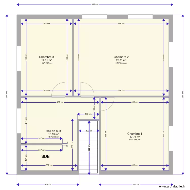 Maison Thomas et Maud Etage. Plan de Maison Thomas et Maud Etage. Plan de