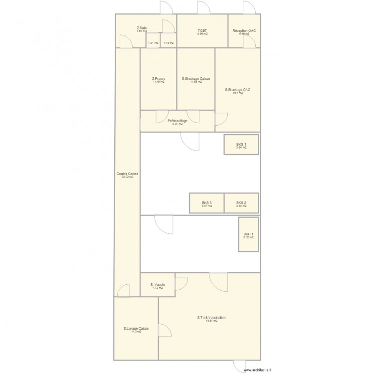 Plan Ekwali Couvoir à jour. Plan de 0 pièce et 0 m2