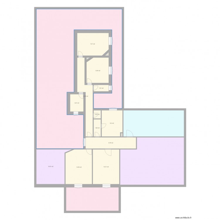 Bernard 3apparts. Plan de 0 pièce et 0 m2
