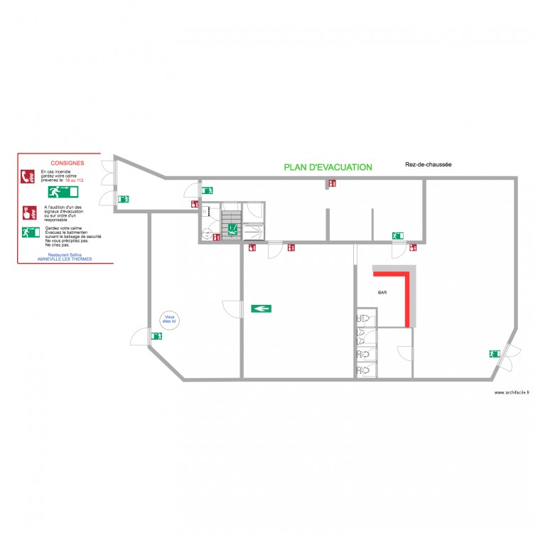 restaurant 3. Plan de 0 pièce et 0 m2