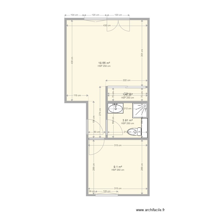 plan appt st val. Plan de 0 pièce et 0 m2