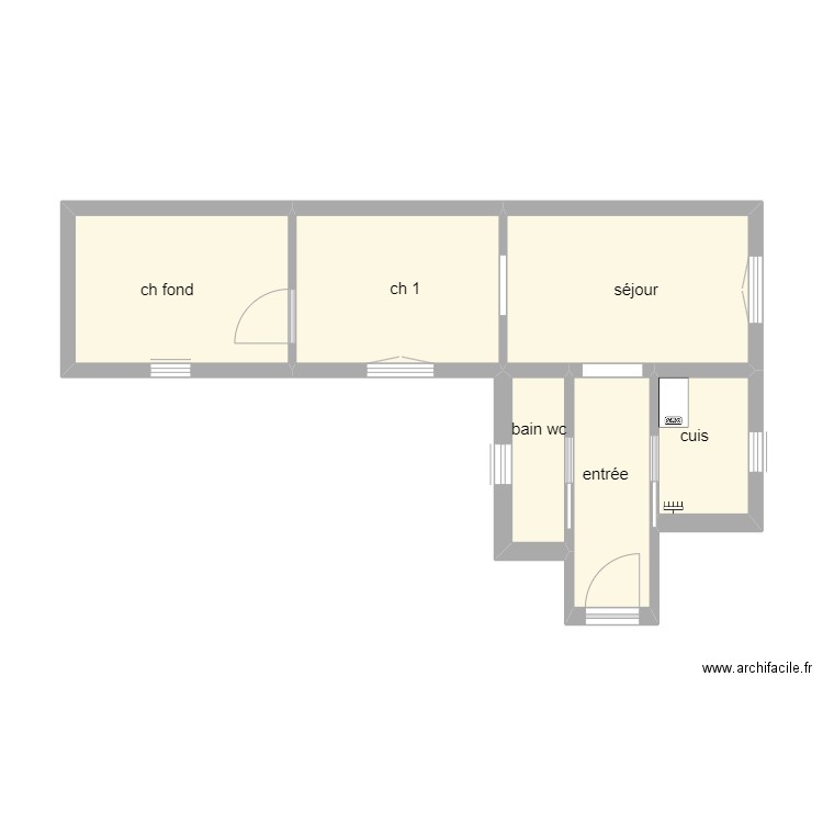 Lataste 185 Legendre. Plan de 0 pièce et 0 m2