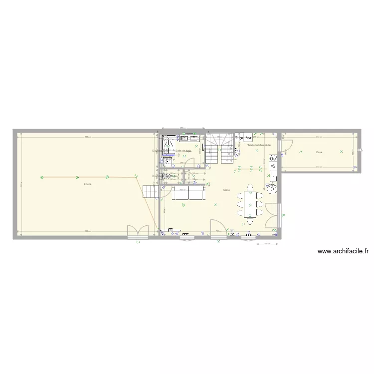 Saint Antheme RDC SDB plus pi&egrave;ce. Plan de 